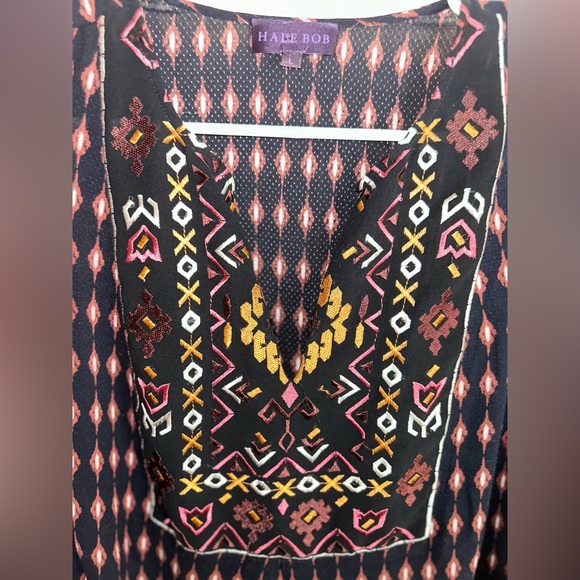 HALEBOB V Neck long sleeve blouse size Large - Picture 7 of 14